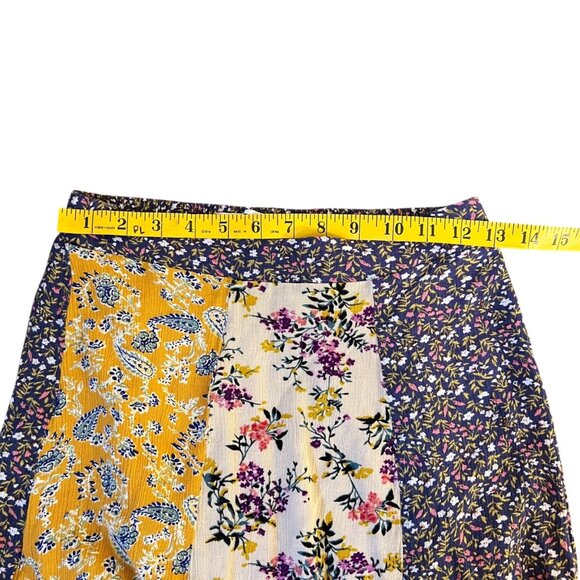 Natural Life Maxi Skirt Boho Patchwork Gypsy Hippie Floral Nature Fairycore S - Picture 6 of 8